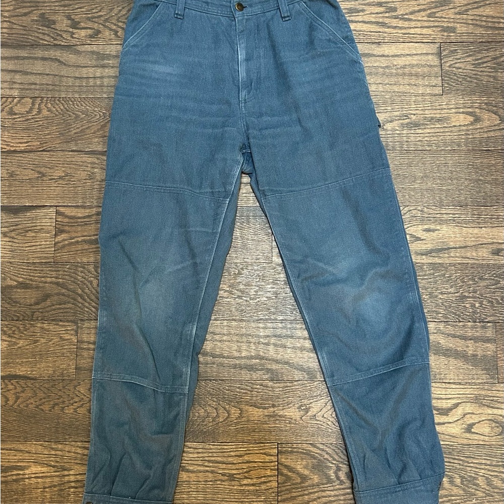 Blue Hemp All Season Double Knee Work Pants
